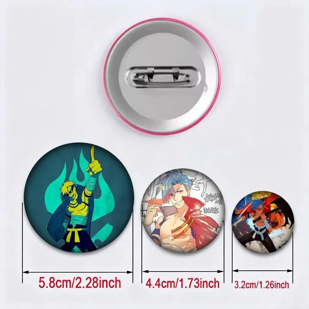 Anime G-Gurren Lagann K-Kamina  25 32 44 58 75mm Badges Personalized Round Brooches Pins Accessory Gift