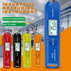 Handheld Pocket Temperature Pen Durable Mini Digital Infrared Thermometer Cooking Food Thermometer for Smoker Grilling M4YD