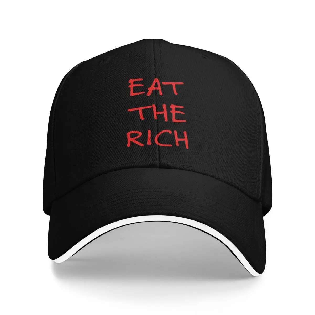 

Eat the Rich Red Baseball Cap Dropshipping men's big size hat Unique hats Women's Beach Visor Men's