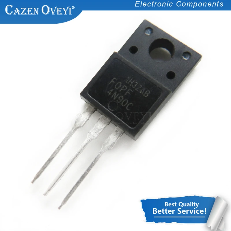 TO-220F 정품 재고, FQPF4N90C 4N90C 4N90, 로트당 10 개