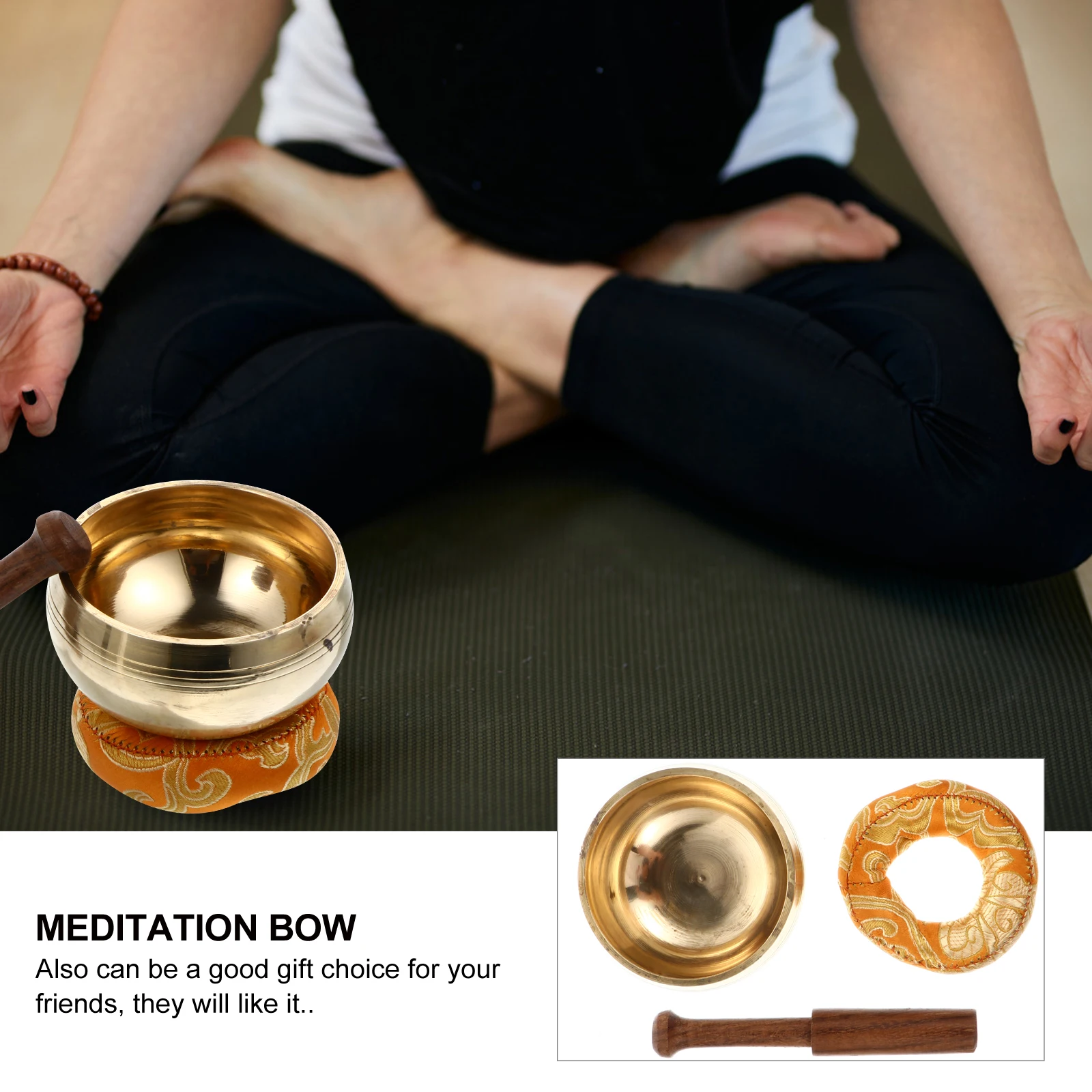 

Singing Bowl Meditation Buddha Sound Chanting Yoga Decorate Bowls Copper Relaxation