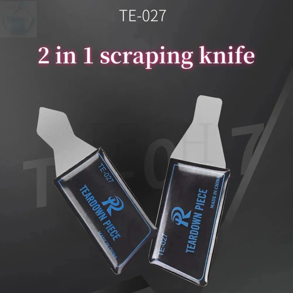 0.3MM 2 In 1 Teardown Piece Knife Tin Planting Blade Slip Glue Stainless Steel Scraping Tin Knife Planting Tin Tool TE-027