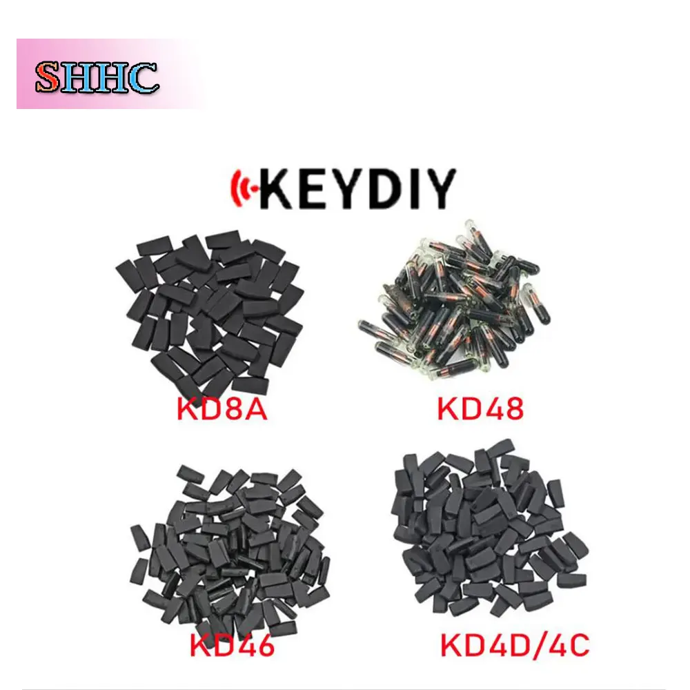 

50 100pcs KEYDIY Car Key Chip KD4C/4D KD48 KD46 4C 4D 46 48 8A Copy Transponder Chip for KEYDIY KDX2 Key Programmer