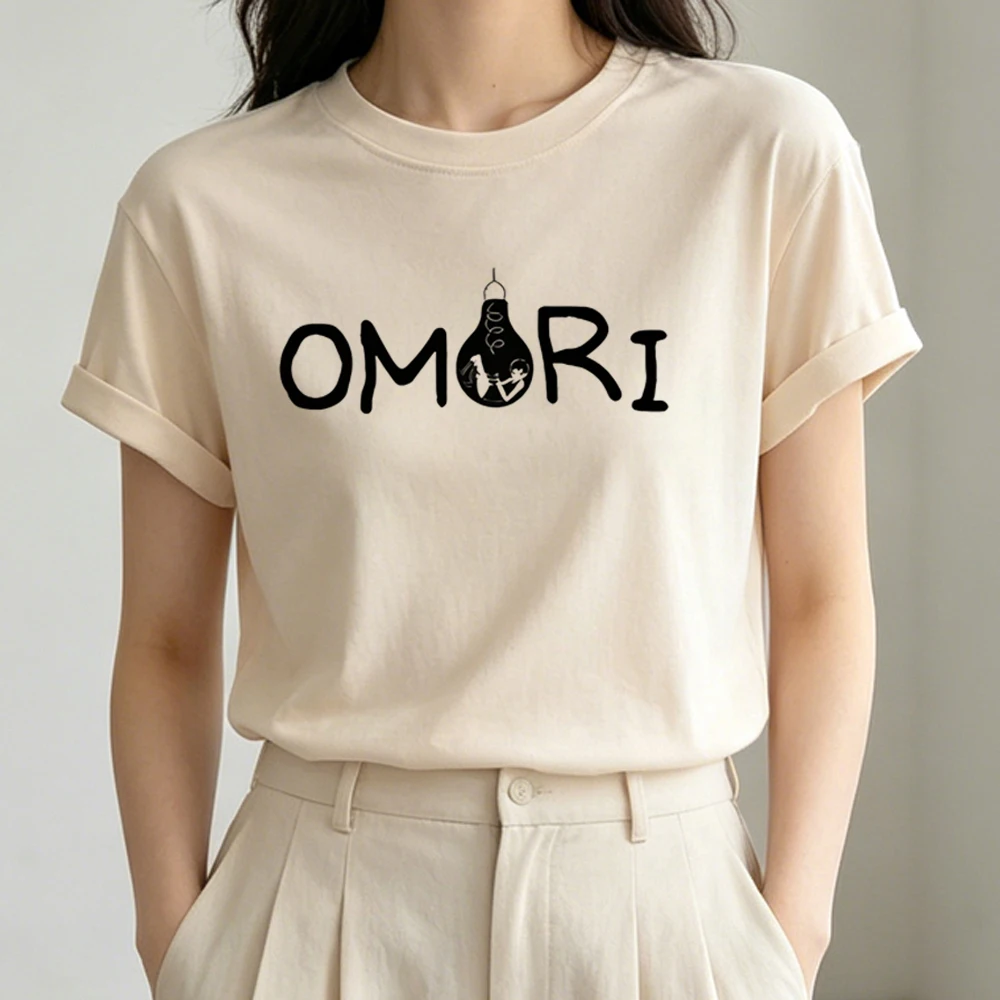 Omori t shirt female goth cheap manga baddie tshirt baddie gothic vintage japanese Retro