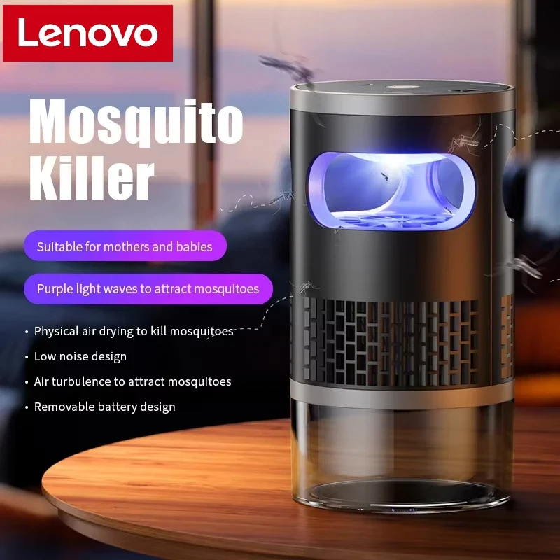 Xiaomi tueur de moustiques sans fil type-c Rechargeable inhalable électrique piégeage moustique lumière extérieure silencieux Camping ménage