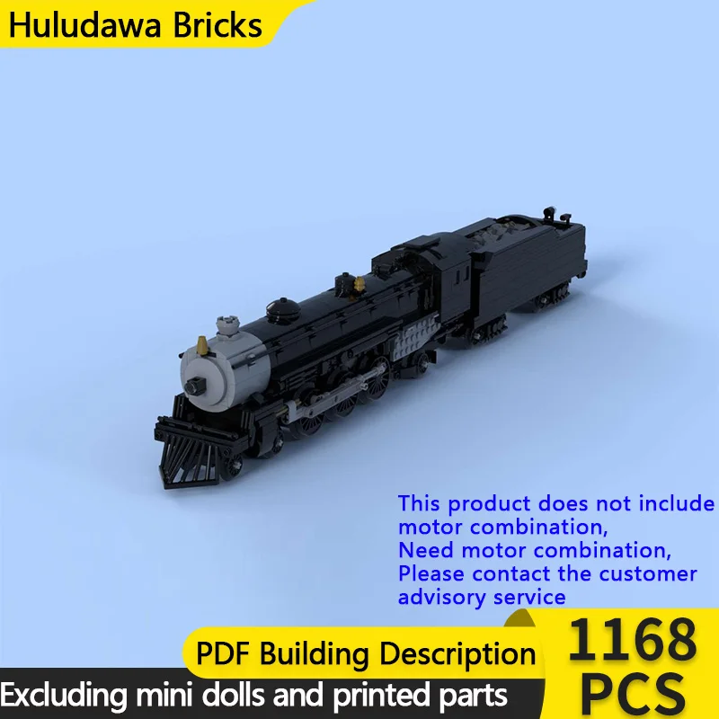 

City Car Model MOC Building Bricks Light Pacific Steam Locomotive Modular Technology Gifts Holiday Assemble Children Toys Suit