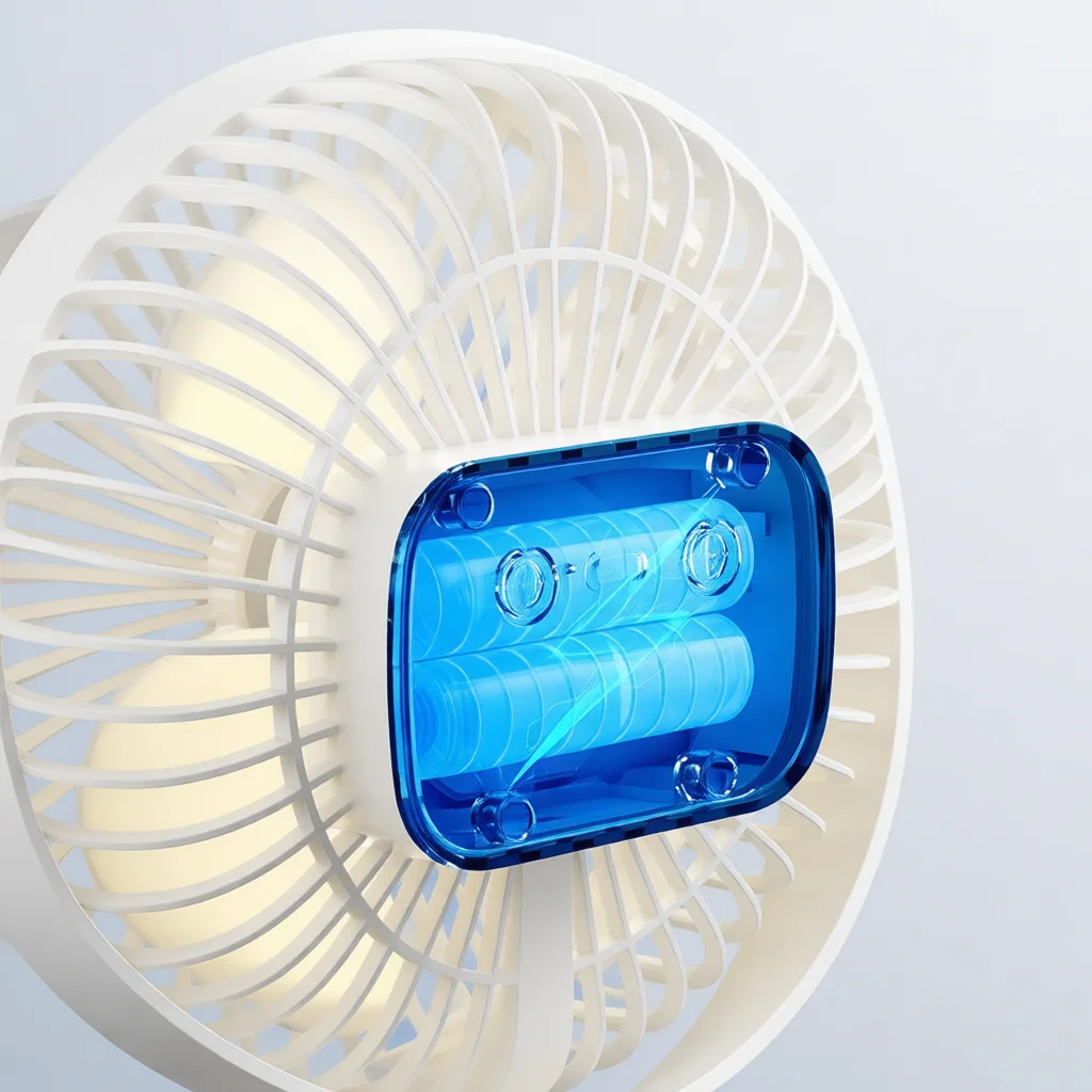 Clip Fan Portable USB Rechargeable Desk Cooling Quiet Operation 5 Speed Adjustable Light LED Dormitory Office Bed Cooling