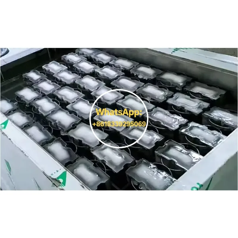 헤비 듀티 블록 제빙기 5톤 산업용 브라인 시스템 제빙기 수냉식 상업용 제빙 설비 CE 최고