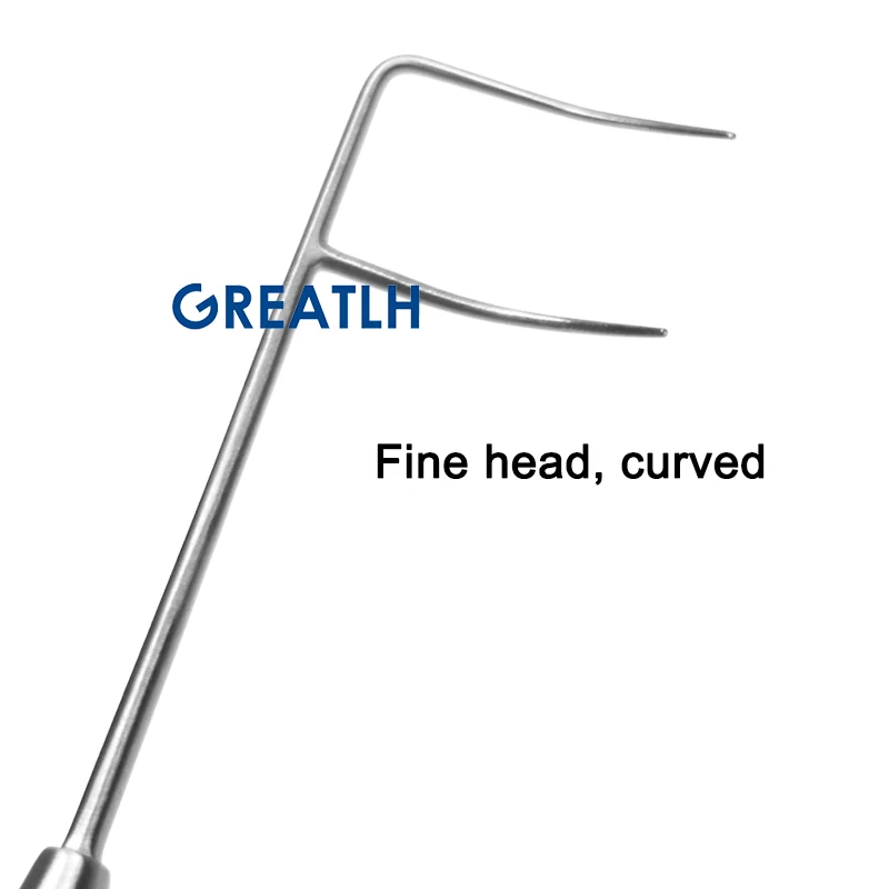 2PCS Ophthalmic Left Right Type Trabeculotome Set Autoclavable Ophthalmic Surgical Tools Set