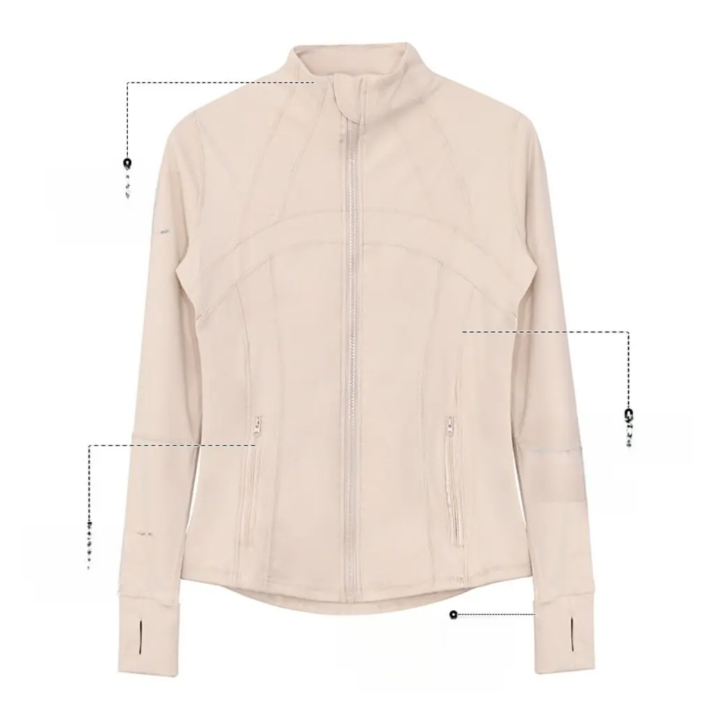 

Женское облегающее спортивное пальто альбума с вертикальным воротником, топ для йоги, дышащая весенне-осенняя уникальная красивая поясная куртка