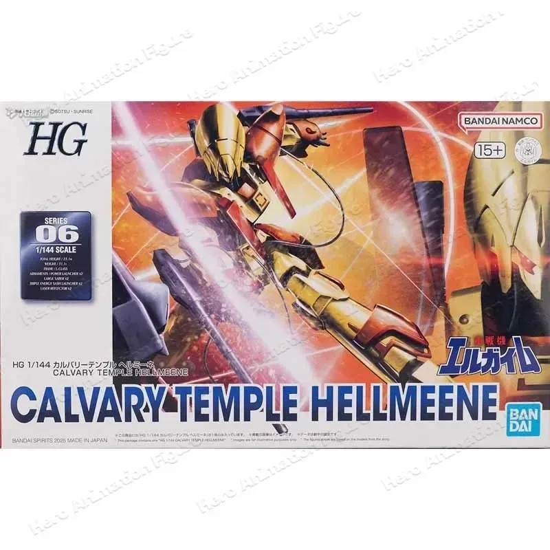 

Bandai Original MODEL KIT L-GAIM HG 1/144 TEMPLE HELLMEENE Anime Action Figure Assembly Model Toy Gifts For boy Collectibles