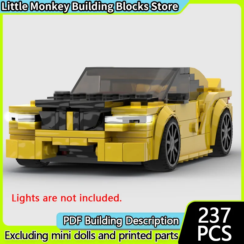 

Speed Racing Car Model MOC Building Bricks M2 CS Top Tier Sports Car Modular Technology Children Holiday Gifts Assemble Toy Suit