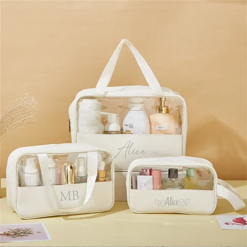 

Cosmetic Organizer Personalised Gift for Bridesmaid Wedding Personalised Cosmetic Bag Custom Makeup Bag Travelling Make Up Bags