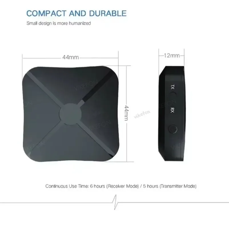 VIEKFON KN319 Bluetooth Transmitter Receiver 2 in 1 Stereo Audio Receiver Converter Wireless Adapter With RCA 3.5MM AUX For Car image 6