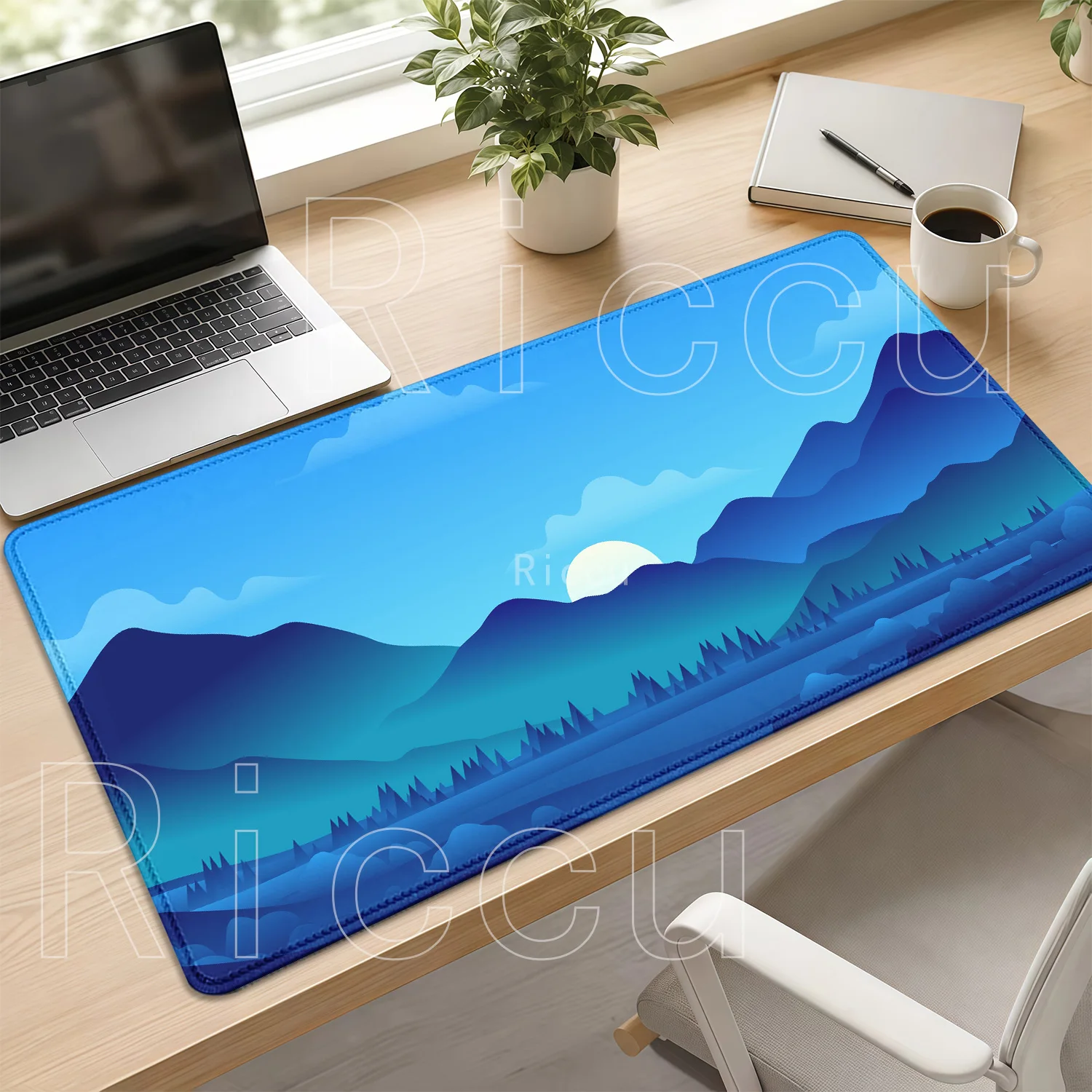 Scenery Mountain Sunset Large Speed Mouse Pad Office Accessories Overlock Mousepad Big Rubber Non-slip Base HD Printing Desk Mat