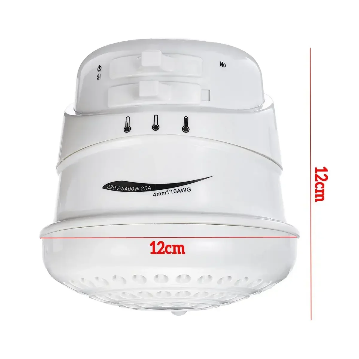 2 メートルホース 5400 ワット電気シャワーヘッドタンクレスインスタント給湯器 3 温度調節可能なポータブル給湯器 110 V/220 V