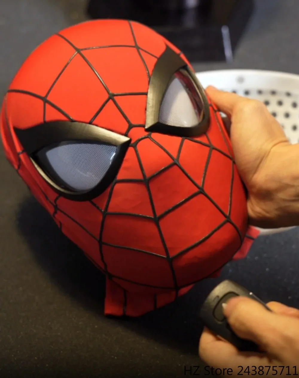 フルヘッドスパイダーマンマスク 電動PS4スパイダーマンヘルメット