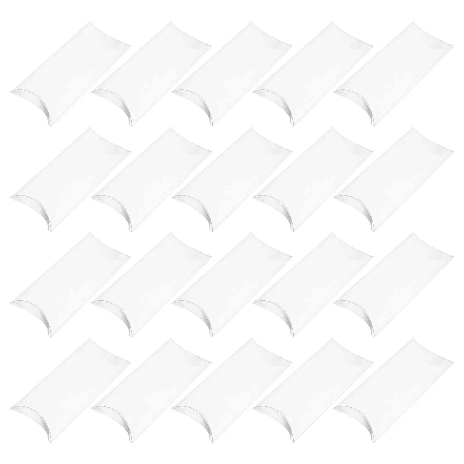 

50Pcs Clear PVC Pillow Favor Boxes Transparent Candy Cookie Treat Wedding Party Snack Display Packaging Clear Packaging Box