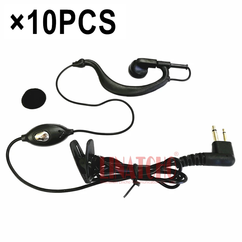 10PCS Cheap PTT GP68 GP88 GP88S GP300 Two Way Radio Walkie Talkie Earphone Plug