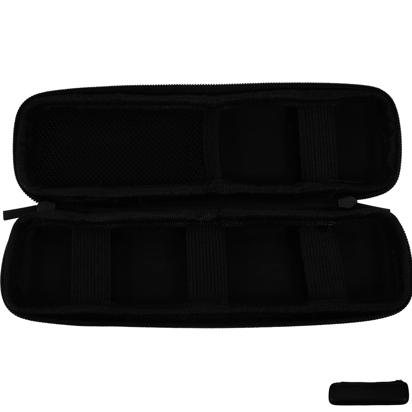 

Black Eva Hard Shell Pencil Case Pen Holder with Mesh Pocket for Fountain Stylus Touch Pen Pencil Case