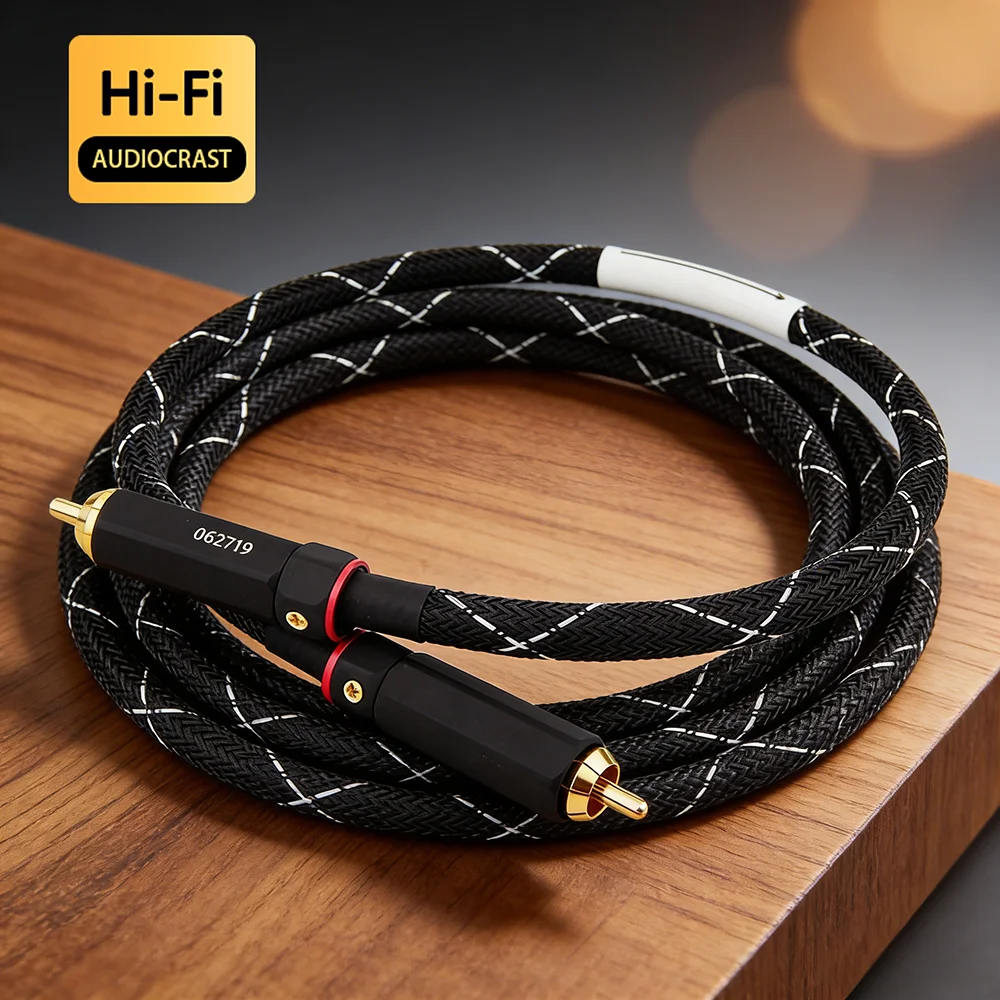 Hifi Audio Video 75ohm Digital Coaxial DAC Cable Press amplifier decoder RCA cable Stereo TV Audio speaker Digital line