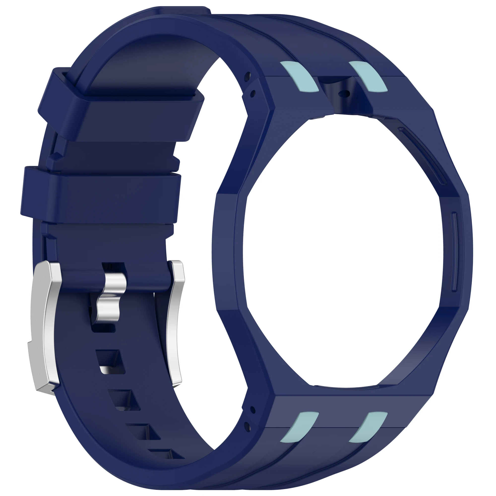 PC Case+Silicone Strap for Swatch X AP Royal Pop Pocket Watch Changer to Wristwatch Integrated Modification Accessories
