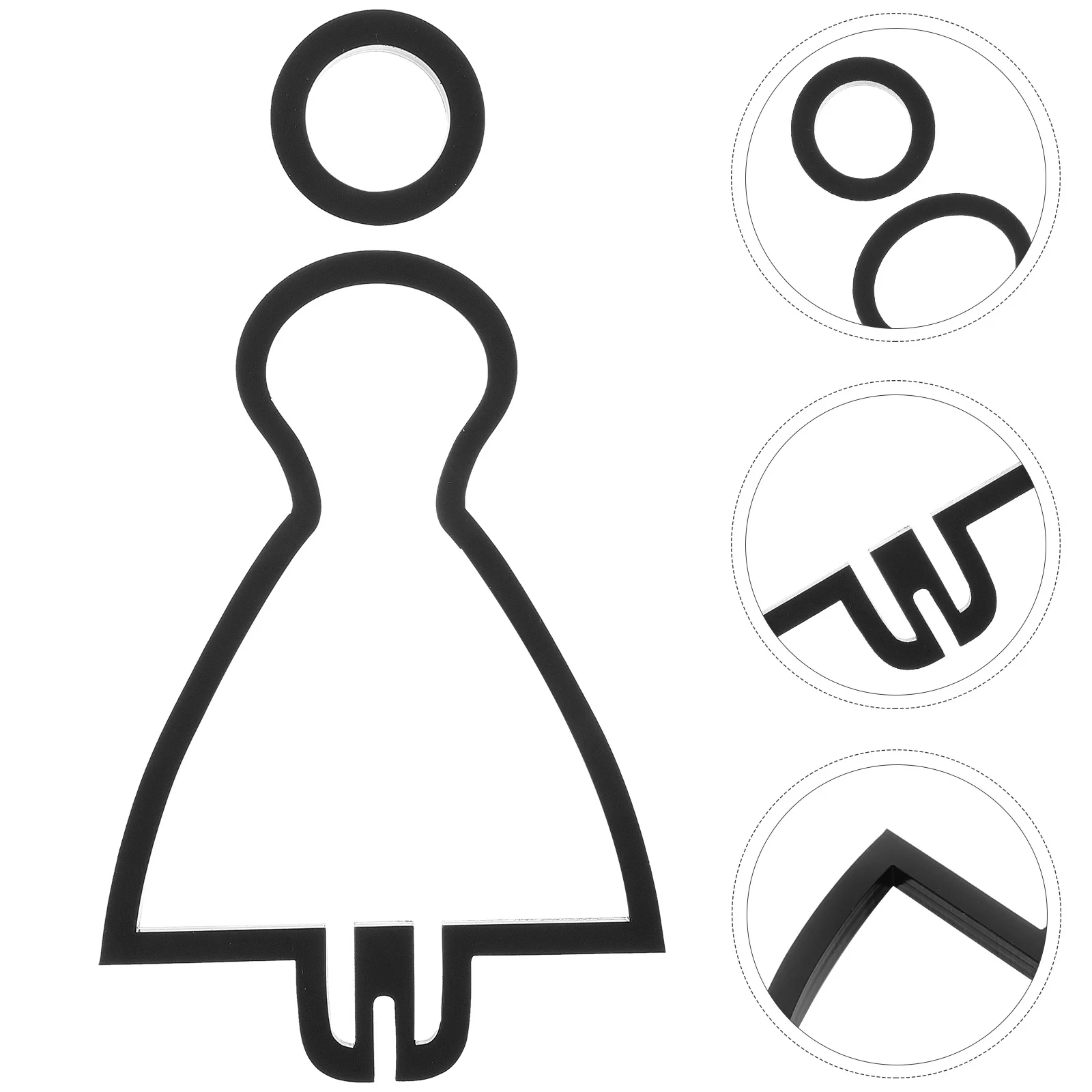 

Men'S Bathroom Sign 3D Acrylic Toilet Room Indicator Durable Splashproof Restroom Identification Marker For Indoor Outdoor Use