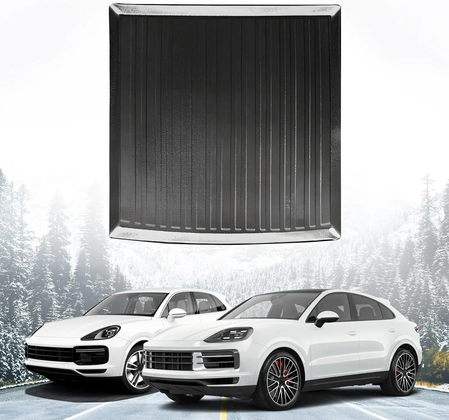 All-Season Black 3D Laser-Measured TPE Cargo Liner for 2019-2025 SUVs, 100% Protection