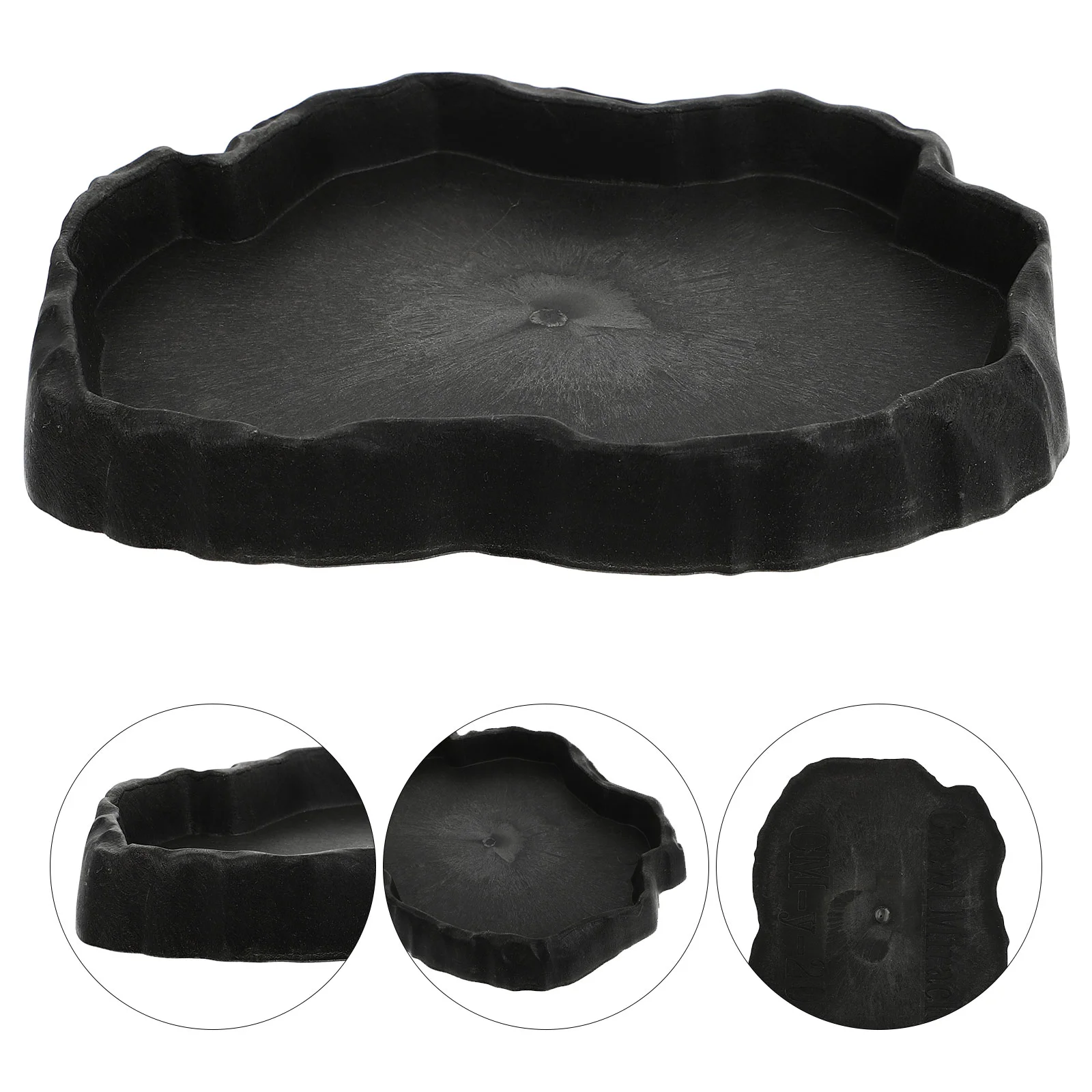 

Reptile Water Bowl Pet Feeding Supplies -escape Food Container Premium Feeder Abs