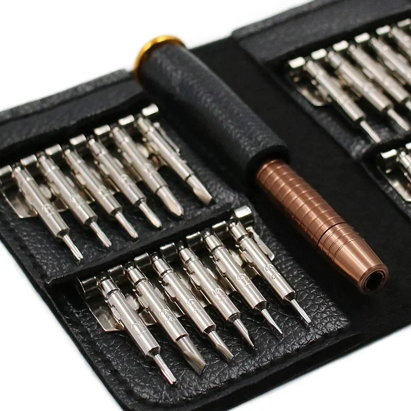 25 in 1 Portable Precision Screwdriver Set Torx Phillips Slotted Bits Kit for Motorcycle and Phone Repair Tool - view 4