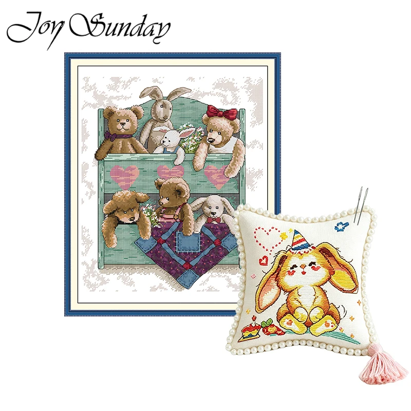 

Plush Doll Patterns Counted DIY Wholesale 11CT 14CT Stamped DMC Cross Stitch Sits Embroidery Kits Needlework Home Decor Gifts