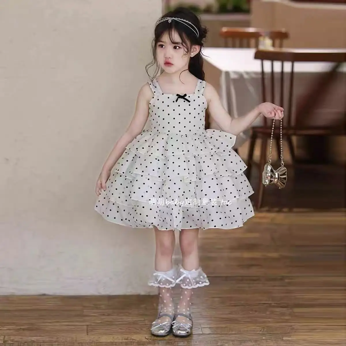 

Summer New Style Baby Girl Dress Children Dot Strap Cake Dress Toddler Girls Clothing Infant Fashion Outfit