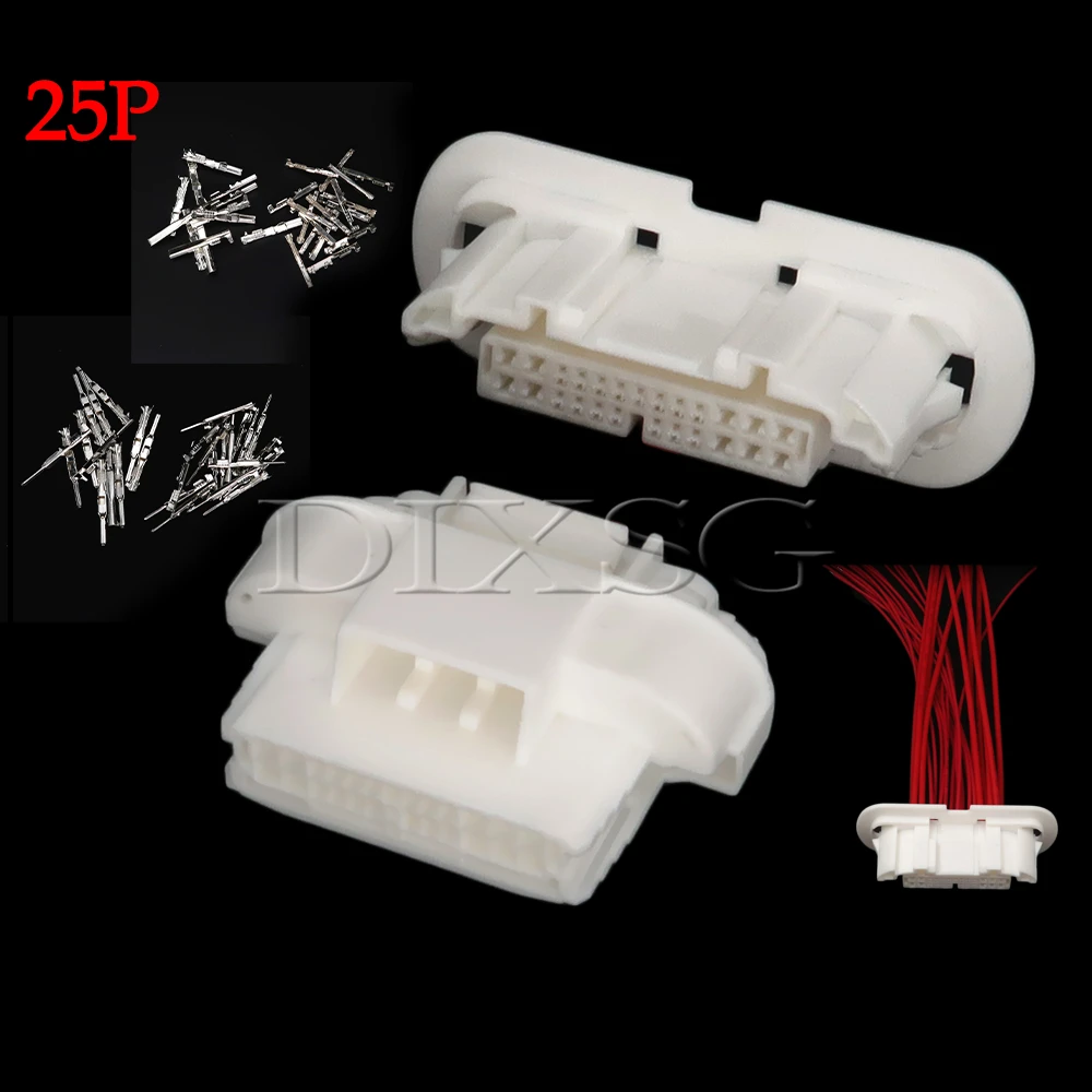 1 Set 25 Pin 90980-12802 7287-1919 7286-1919 Car Door Wire Harness Connector Auto Composite Socket Low Current Plug
