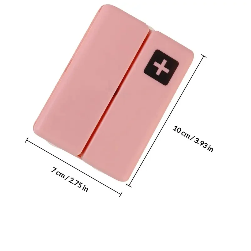 1/2Pcs Portable Pill Box Foldable Weekly 7 Grid Medicine Case for Travel Home Storage Container Useful Multifunctional Storage