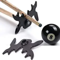 1/2/4pcs New Snooker Pool Black Snooker Billiards Cue Rack Bridge Head Billiards Cross Antlers Rod Holder Accessories