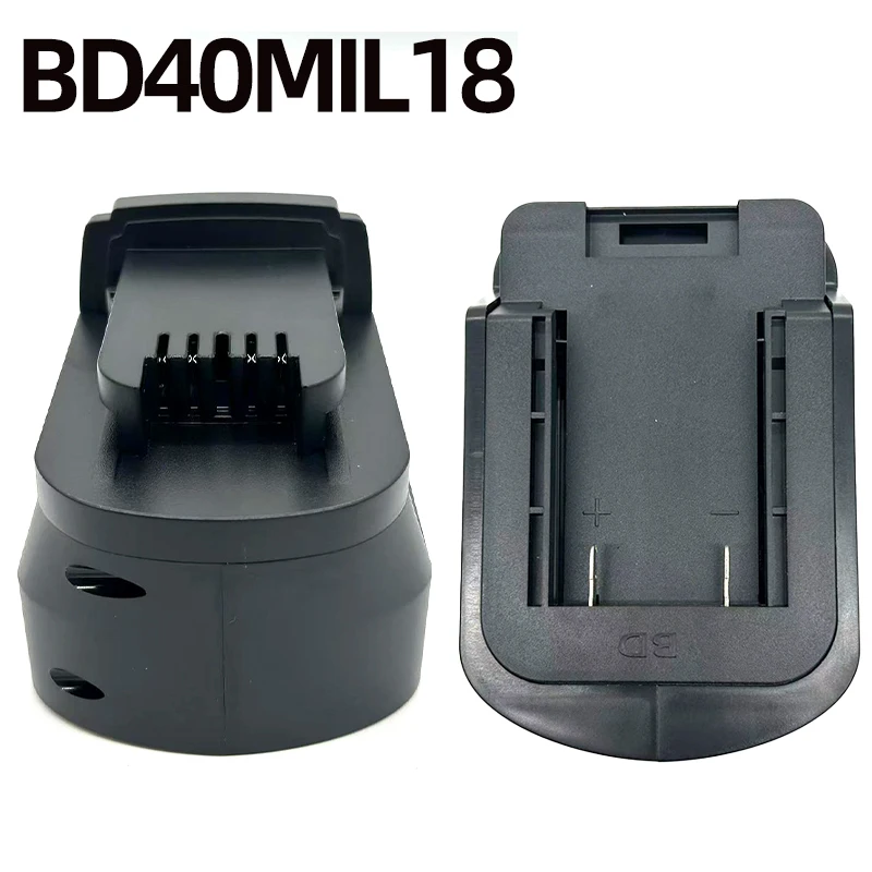 BD40MIL18 Power Tool Battery Adapter for Black&Decker 40V Lithium-ion Batteries To Be Compatible for Milwaukee 18V Cordless Tool