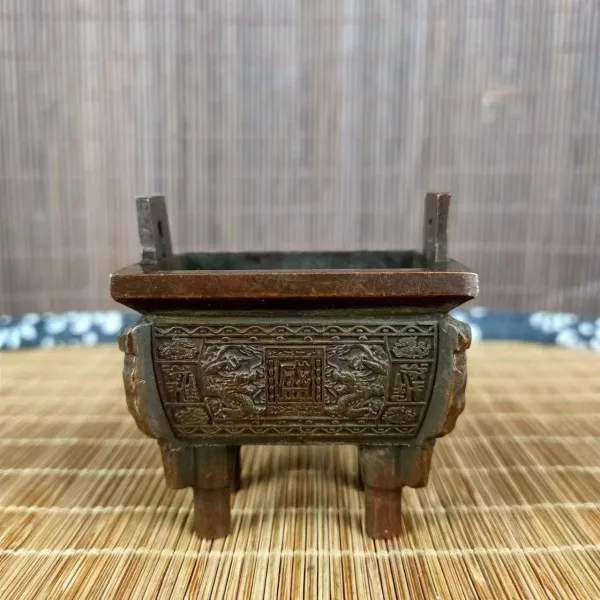 

Copper Dingsheng Qianqiu incense burner household offering tripod ornament aromatherapy offering Buddha