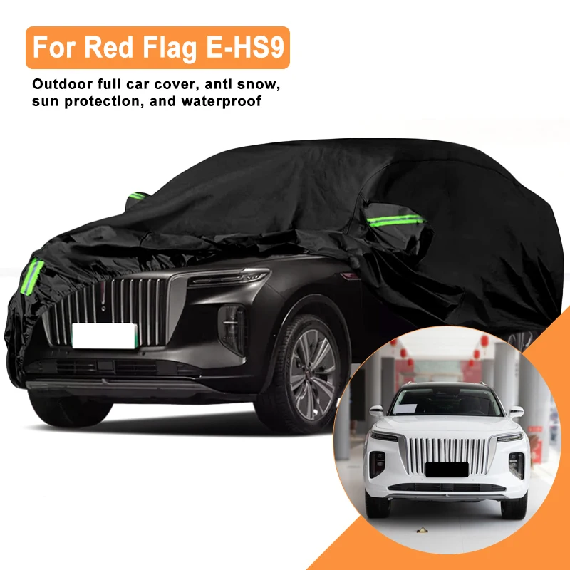 

Full Car Cover for Red Flag E-HS9 Outdoor Use - Waterproof Snowproof Sunshade, Winter & Summer Auto Protection Accessories