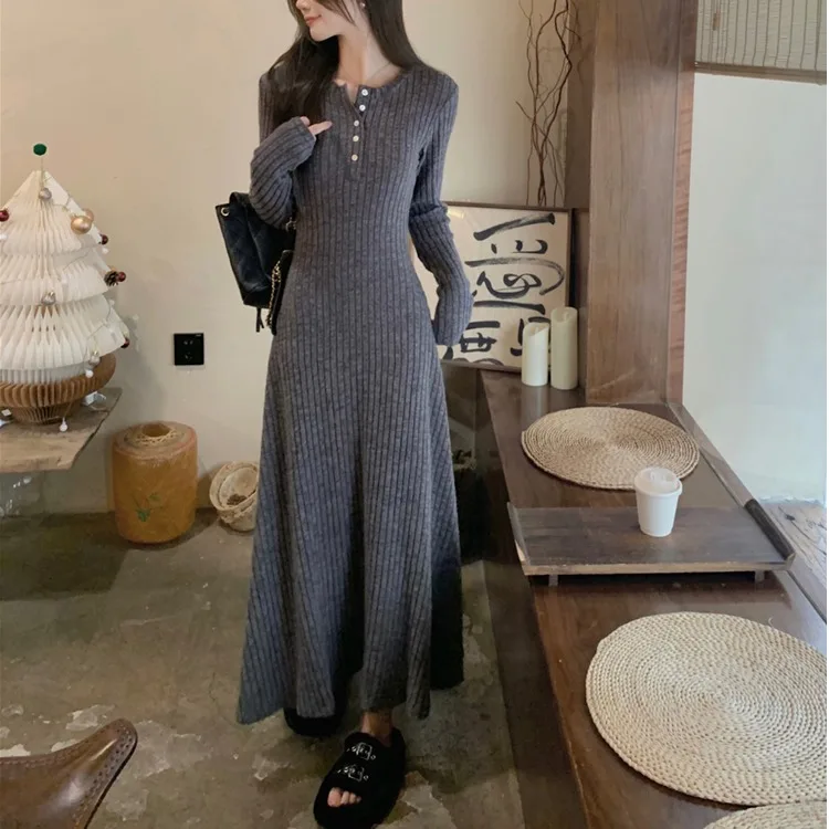 Emagrecimento linha a malha dr feminino chique outono inverno longo sve simples sle versão coreana ci comute amigável dr