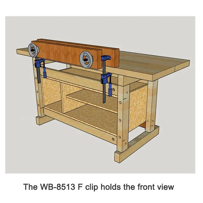 WB-8513 Multi-function Carpentry Router Table Desktop Woodworking Aids Portable Double Board Clamp Desk Pliers Manual Wood Tools