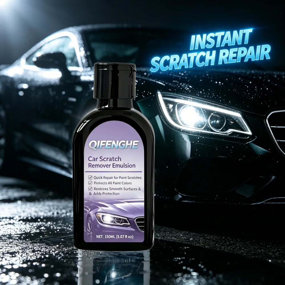 QIFENGHE 150ml Car Scratch Remover Emulsion, Quick Repair for Paint Scratches, All Paint Colors Safe