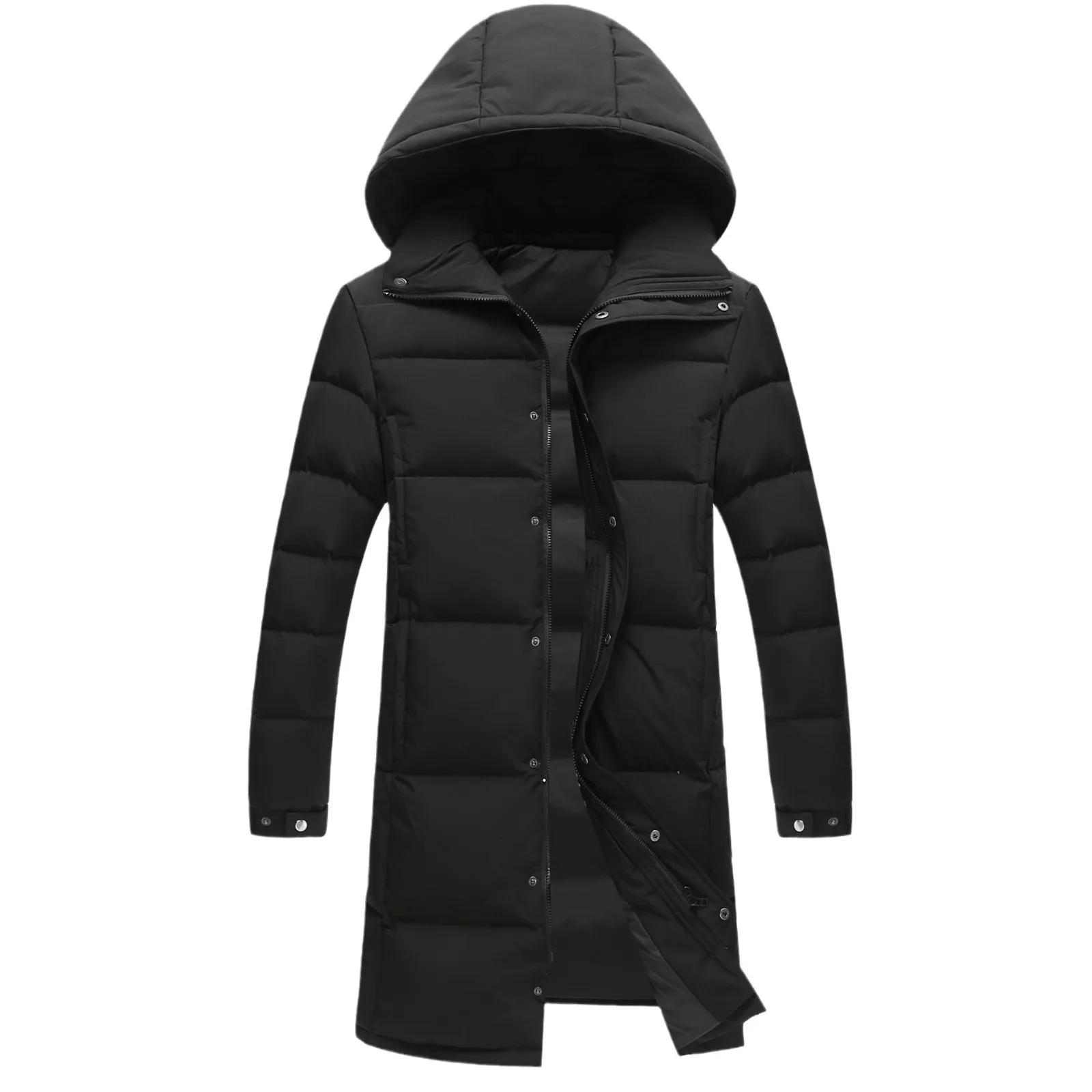 Neue Winter Ente Unten Mäntel Männer Mit Kapuze Lange Puffer Jacken Unisex Casual Parkas Qualität Paare Outdoor Winddicht Warme Jacken 3X