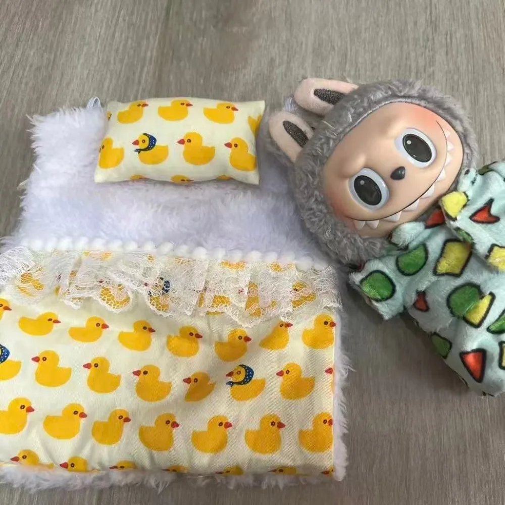 Кукольная одежда, аксессуары для кукол Labubu 17 см, милая пижама с маской для глаз, хлопковая игрушка для корейской звезды Kpop EXO