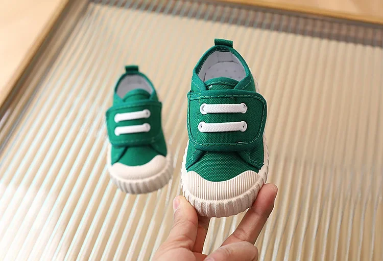 Kinder Schuhe Jungen Mädchen Leinwand Schuhe Mode Weiche Kleinkind Kleinkind Mädchen Jungen Turnschuhe Atmungsaktive Candy Farbe Kinder Leinwand Schuhe – Detail 7