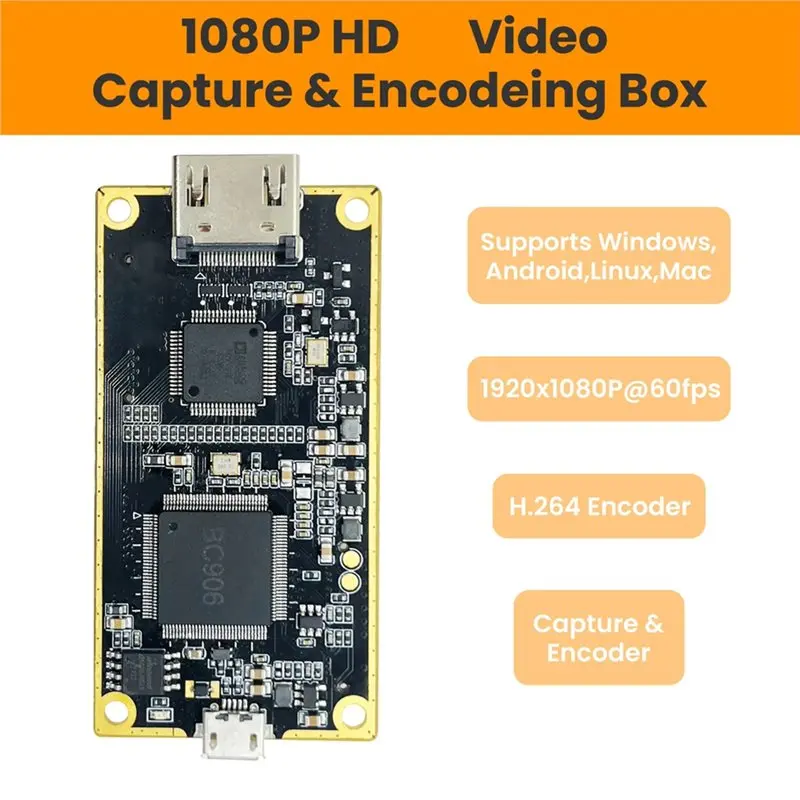 Hot-LCC260 -Compatible To USB 2.0 Video Capture Card H264 & MJPEG