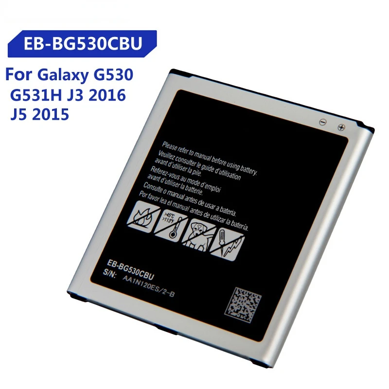 

Phone Battery For Samsung Galaxy Grand Prime J3 2016 G530 G530F G5308W G531 J5 2015 G530H EB-BG530BBC EB-BG530CBE EB-BG531BBE