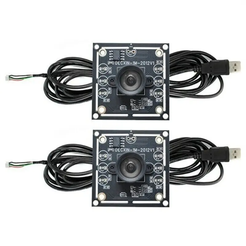 2個入り-100度カメラモジュール-1mp-ov9732-1280x720-usb-フリードライバー-マニュアルフォーカス、3メートルケーブル付き-winxp-7-8-10対応-aef7