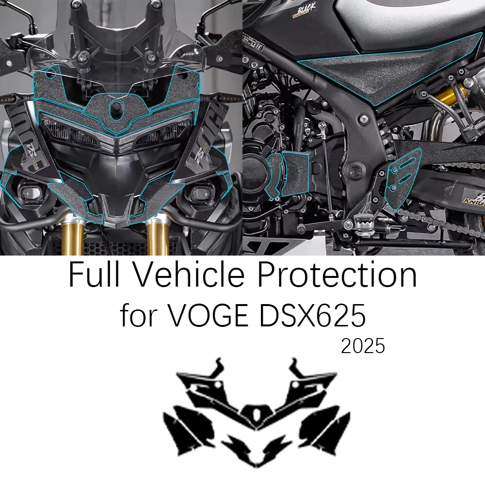 

2025 DS625X DSX625 Full Vehicle Protection Stickers For VOGE DSX 625DSX DS625X All-round Protection Sticker Kits Frosted Sticker