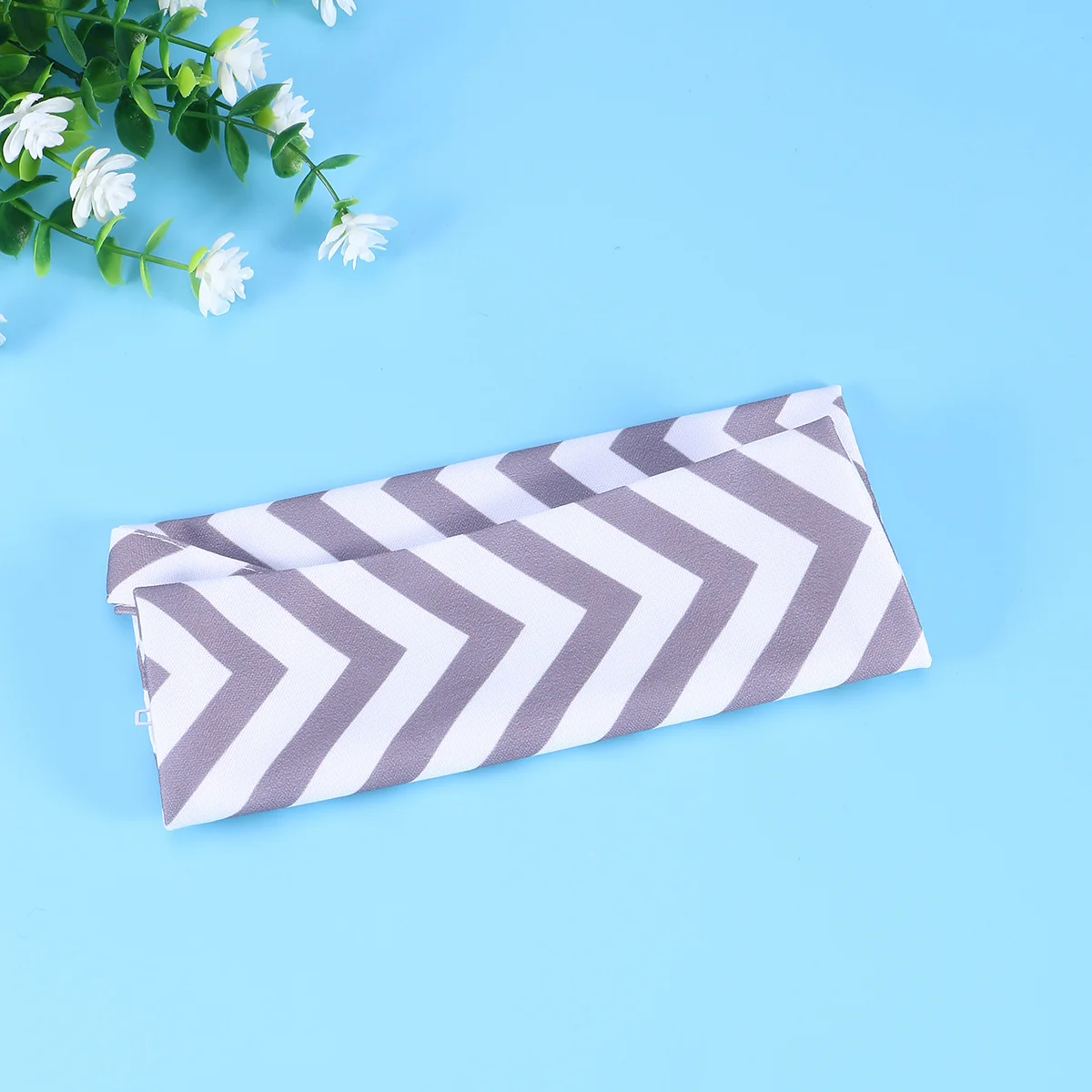 حقيبة تخزين حفاضات الأطفال، شريط رمادي مقاوم للماء، خفيف الوزن، نسيج متين، مقبض بسحاب من مادة البولي يوريثان، حقيبة حفاضات صغيرة خارجية #4