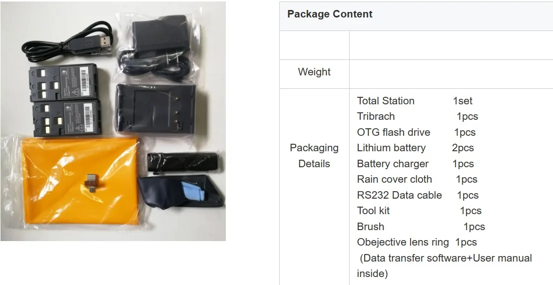 Easy to Carry and Setup Total Station Ip55 Water Proof Ats-120A Total Station